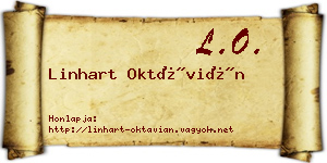 Linhart Oktávián névjegykártya